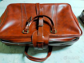 valigia vintage da viaggio in pelle 