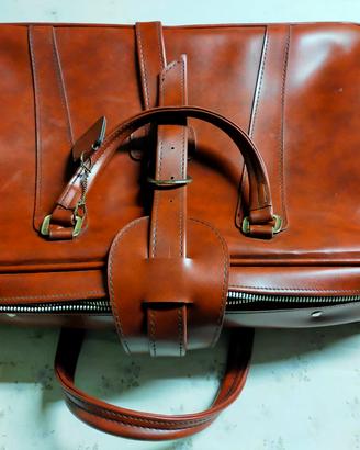 valigia vintage da viaggio in pelle 