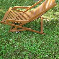 Sedia sdraio legno, da giardino