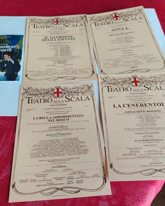 Collezione di 48 locandine Teatro alla Scala
