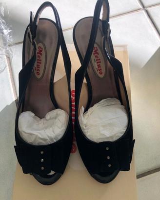SCARPE MELLUSO NERE N°38 e 1/2