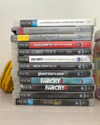 Giochi PS3 originali: GTA, Skyrim, RDR, COD