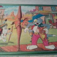 Coppia di puzzle disney topolino e tom e jerry
