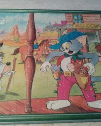 Coppia di puzzle disney topolino e tom e jerry