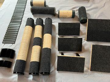 Percorso attrezzato parete gatti