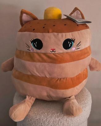 Peluche/cuscino kawaii a forma di gattino-dessert