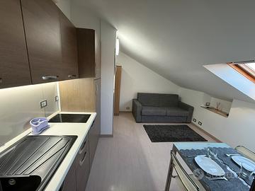 Monolocale mansardato ristrutturato arredato