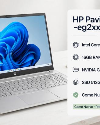HP PAVILION 15 - i7 12® gen 1255U - 16 gb RAM