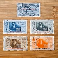 Francobolli Sovrastampati Colonie Italiane 1932