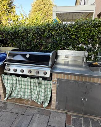 Cucina - postazione BBQ da esterno Completa