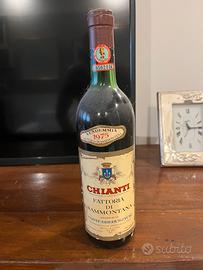 Bottiglia chianti del 75 sigillata