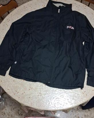 Giacca a vento FILA uomo XL nera originale