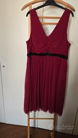  vestito rosso sera mango