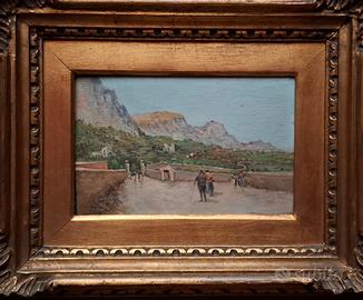dipinto napoletano d'epoca