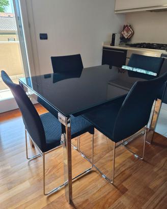 Set Tavolo allungabile e 4 Sedie Bontempi Casa