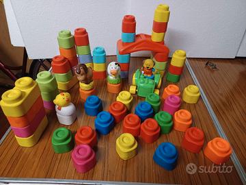 costruzioni in gomma colorati 