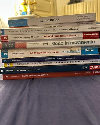 Lotto 10 Libri Scolastici Superiori - Primo e Seco