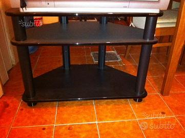 Porta tv angolare con ruote