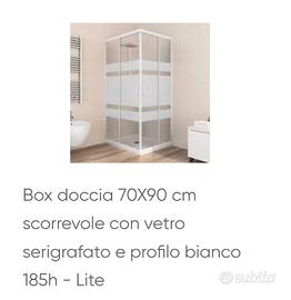 Box doccia vetro 70x90