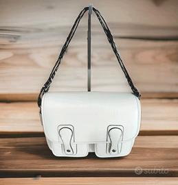 Borsa donna tracolla bianca