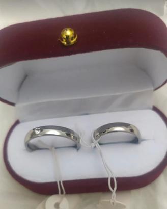 2 FEDI LUI/LEI ACCIAIO INOSSIDABILE 