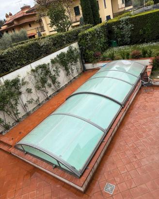COPERTURA PISCINA SCORREVOLE – 9x4 mt – CRISTAL