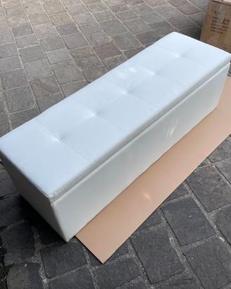 Panca contenitore similpelle 140x44x47cm camper