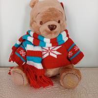 Peluche Winnie Pooh 2008 Natale Disney Store 