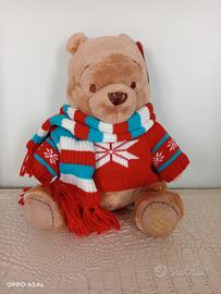 Peluche Winnie Pooh 2008 Natale Disney Store 