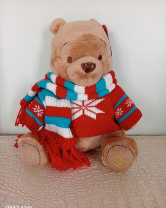 Peluche Winnie Pooh 2008 Natale Disney Store 