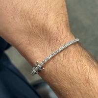 Tennis oro bianco e diamanti