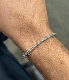 Tennis oro bianco e diamanti