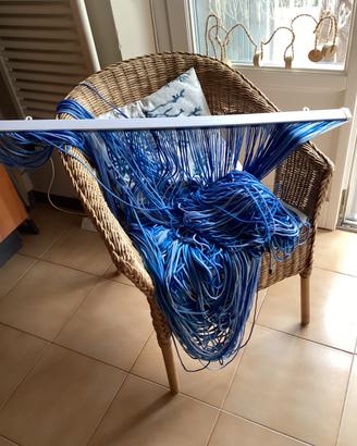 Tenda a fili colorati per porta finestra