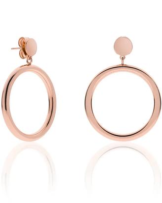 Orecchini Unoaerre con cerchi dorati rosa 2284