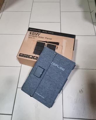 Pannello solare portatile EcoFlow 45w  funzionante