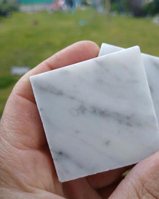 Piastrelline in marmo di Carrara per mosaico