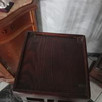 portavaso in legno vintage