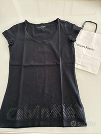 Calvin KLEIN tshirt cotone per donna tg S