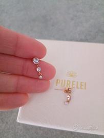 Orecchini Trilogy oro rosa Purelei