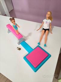 Barbie Ginnastica Playset Trave e Tappeto 