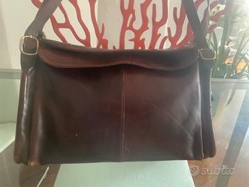 Borsa pelle testa di moro