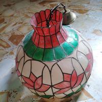 lampadario Tiffany  Vintage colorato