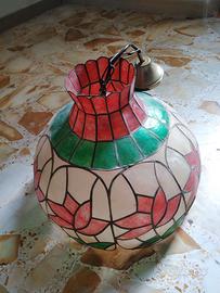 lampadario Tiffany  Vintage colorato