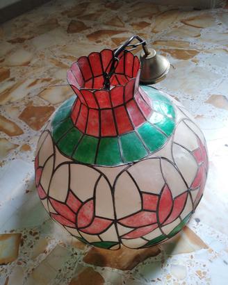 lampadario Tiffany  Vintage colorato