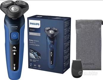 rasatore eletrico a bateria philips s5466-nero/blu