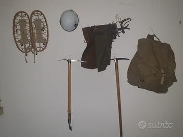 attrezzatura da montagna, alpina vintage/ epoca