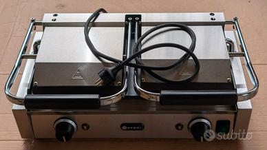 2 piastre panini professionali Hendi 3600W