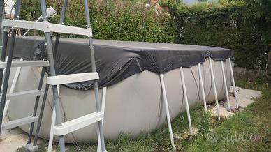 piscina ovale Intex usata - 5x2,7 