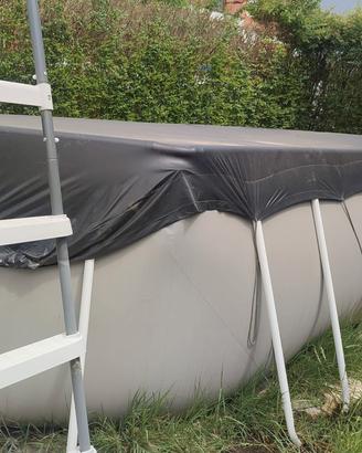 piscina ovale Intex usata - 5x2,7 