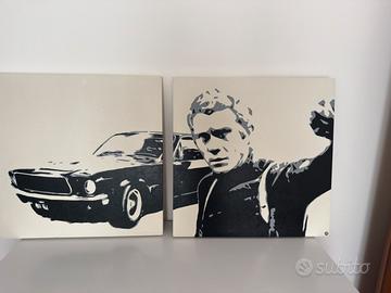 Quadri stampa acrilico su tela Steve McQueen